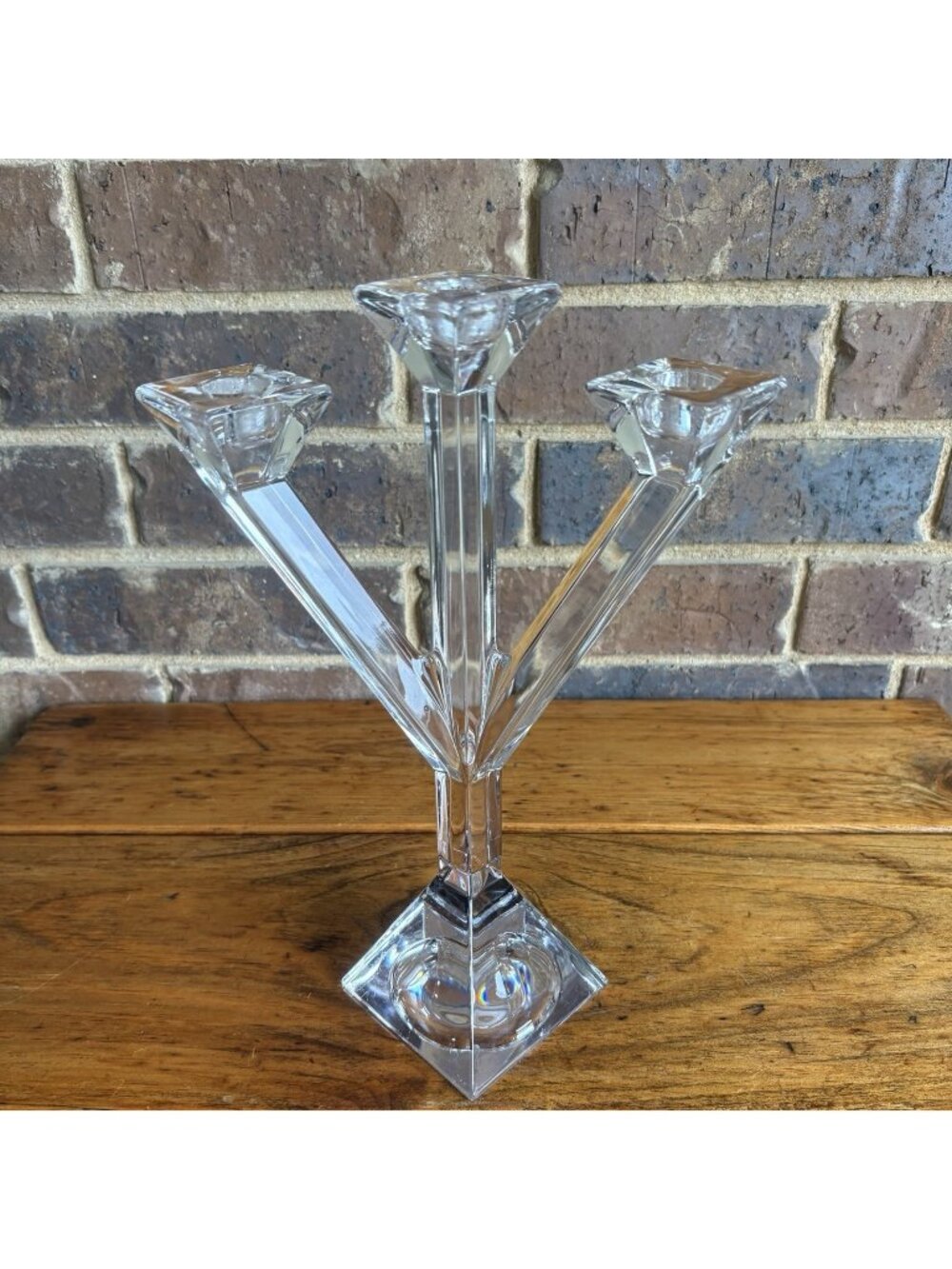 Villeroy & Boch Triple Candle Stick Holder (tiny Chip)